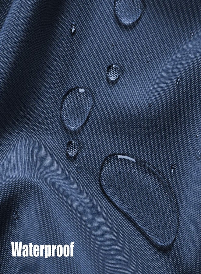 BONZER Waterproof Outdoor Curtains for Patio Porch Pergola Cabana Thick Privacy Wide Grommet Indoor Curtains for Bedroom Living Room, 1 Panel, 110W x 108L inch, Navy - Image 3